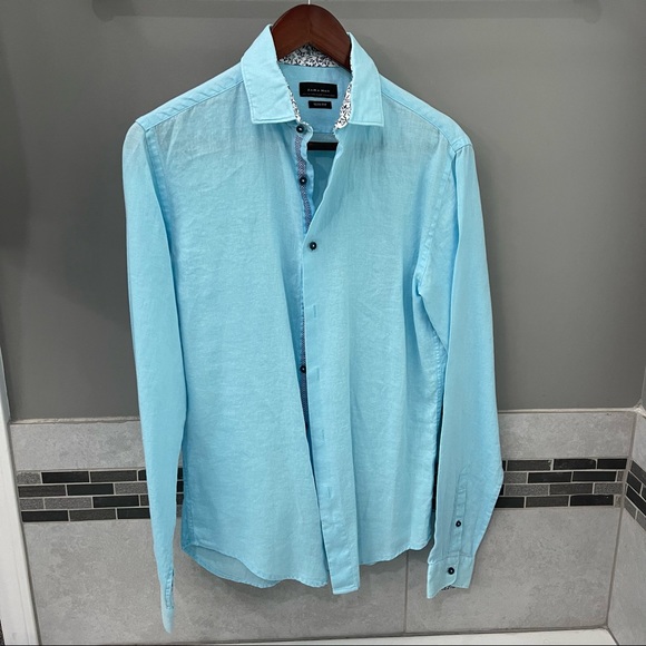 Zara Shirts Zara Linen Button Down Shirt Poshmark